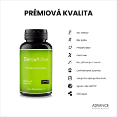 Advance nutraceutics ADVANCE DetoxActive 120 kapslí - 8 přírodních látek pro detoxikaci