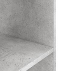 Greatstore Stojan na akvárium betonově šedý 120x40x60 cm kompozitní dřevo