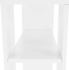 KONDELA Příruční stolek, bílá, Zoela New