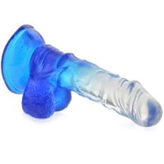 Umělý penis 15 cm dvoubarevné dildo na silné přísavce - 75828366
