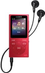 Sony NW-E394L, 8 GB, červená