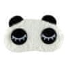 Eyes Closed Panda, Fluffy Sleep Maska pro cestování a relaxaci 